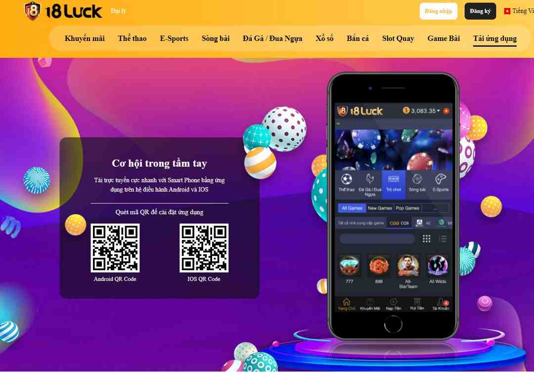 Cá cược thể thao tại 18Luck cực kỳ sôi động