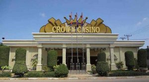 Sòng bạc khách sạn Crown Casino Chrey Thom nhìn từ bên ngoài vào