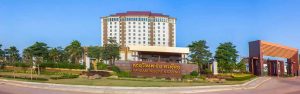 Khu sòng bài khách sạn Sangam Resort & Casino nhìn từ bên ngoài